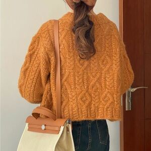 Overtake Cable Knit wool sweater